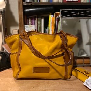 Dooney and Bourke Mustard Leather Bag